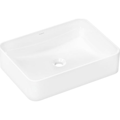 Hansgrohe Xuniva Q - Lavabo à poser, 55x40 cm, sans trop-plein, SmartClean, blanc 61075450 (1/4)