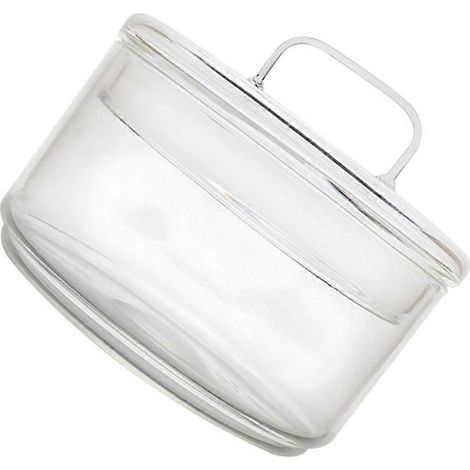 Bols en verre transparent ronds, forme moderne, coupe à fruits, compatible avec la table, 11 x 11 x 9,5 cm, rangement pour les collations, lot de 1 (1/5)