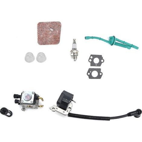 Kit de pièces détachées pour débroussailleuses Stihl FS55, FS38, FS55R, KM55, FS45 et FS46 : carburateur, bobine d'allumage - szdf (1/5)