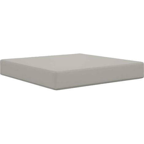 Cojín para sofá de exterior Gris 60 x 60 x 8 cm Poliéster vidaXL