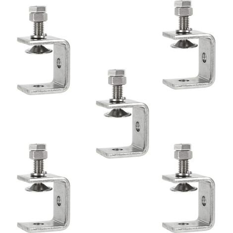 Pince C - Acier Inoxydable 304 - Ouverture 30 mm - Course de Serrage 0-25 mm - Pour Travail du Bois Bricolage Soudage Ébénisterie - Lot de 4 (1/5)