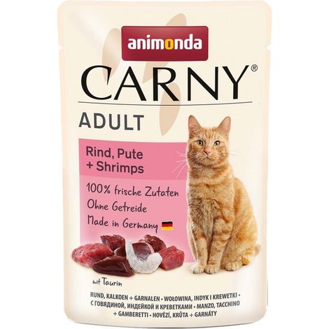 Animonda Carny Adult Sachet Bœuf, Dinde, Crevettes 85 g