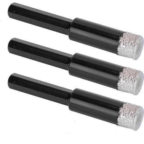 3 Forets Diamant Brasés à Vide pour Carrelage, Marbre, Granit, Taille 14mm - Lot de 3 Pièces (1/5)