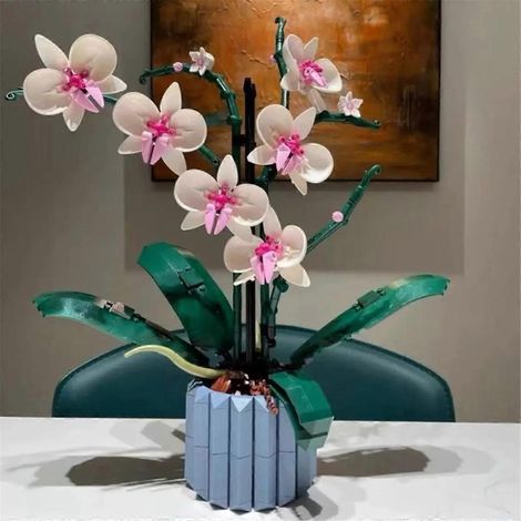 Orchideenstrauß-Baukasten zum Selbermachen – Illustrationsset für Töpferwaren