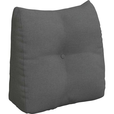vidaXL  Back Pillow  Dark Grey 45 x 24 x 50 cm Fabric (1/4)