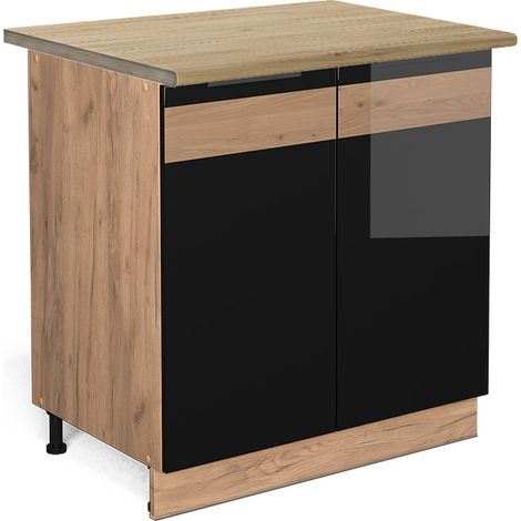 Mobile per forno da incasso R-Line, Antracite casa di campagna, 60 cm , PL Marmo, Vicco (1/4)