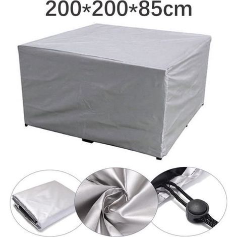 Waterproof Oxford Fabric Cover - Gray - 135x135x75cm - Outdoor Use