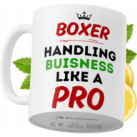 Lustiger Becher für Boxer – ideal für Kaffee und Tee. Mit witzigem Textdesign. Perfekt für Geburtstage, Namenstage, Feiertage und besondere Anlässe. Hochwertiger Becher für Zuhause, Büro und Arbeit. F