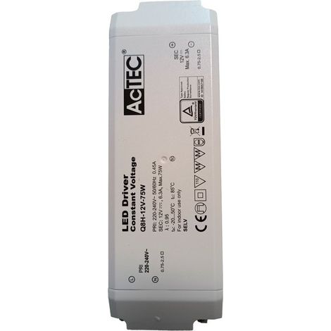 Alimentatore Trasformatore CV 75W 12V 6,3A Tensione Costante 184X61X32mm (1/3)