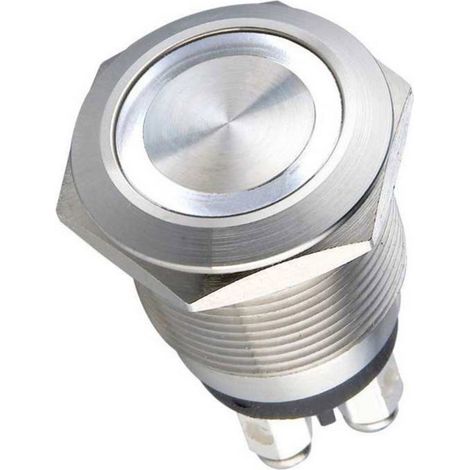 Heidemann 70528 Klingeltaster mit Namensschild 1fach Edelstahl 24 V/0,5 A