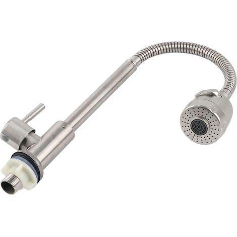 Kaltwasserhahn aus Edelstahl 304, Küchenarmatur G1/2 Zoll