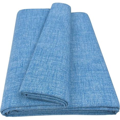 Telo Arredo Copridivano Tessuto Cotone Foulard Copri Letto Divano Poltrona Blu Pastello - 170x280 cm