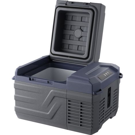 Réfrigérateur de voiture 12 volts, congélateur portable 12 L à zone unique, plage de température réglable de -20 °C à 20 °C, compresseur 12/24 V CC et 100-240 V CA pour le camping, les activités de pl (1/5)
