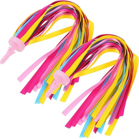 Banderoles De Guidon pour Vélos Décorations avec Pompons Et Rubans Accessoire pour Garçon Fille s Insère Guidon De Vélo (1/5)