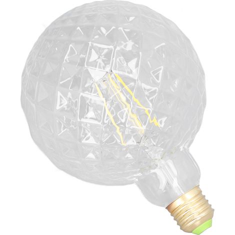 G125 Retro Edison LED-Glühbirne 4000K Neutral E27/E26 Vintage Dekorative Klare Glühbirne 220V (Packung: G125 Ananas Innen Klar 4000K) (1/5)