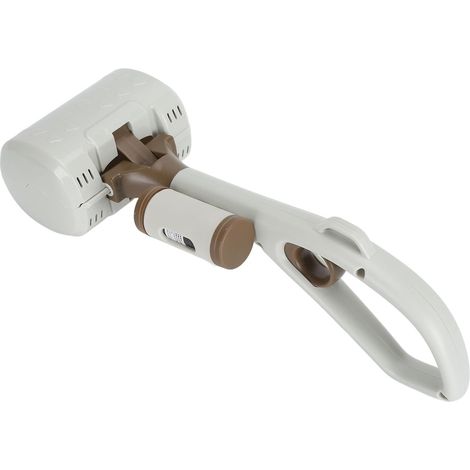Ramasse-crottes avec porte-sac, pelle à crottes pour chien en ABS durable, conception ergonomique avec long manche pour une collecte facile des déjections canines en extérieur (BLANC)
