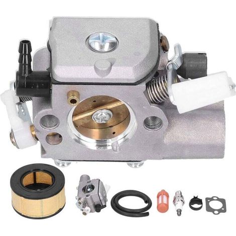 Vergaser-Luftfilter, Kraftstofffilter, Kraftstoffleitung, Zündkerzen-Kit, passend für Stihl MS251 MS251C