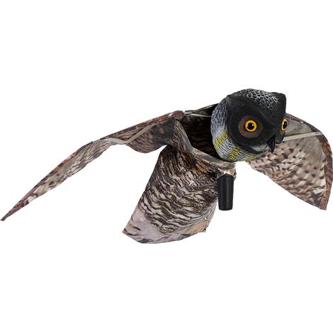 Prowler Owl mit beweglichem Flügel, Garten-Vogelscheuche, Raubtier-Verwüster-Lockmittel. (1/5)