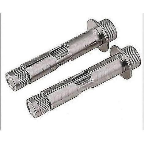Vis à béton, boulons d'expansion, vis en acier, vis d'expansion encastrée, boulon d'expansion interne, vis d'expansion à tête hexagonale creuse M6 M8 M10 M12 (taille : 80 mm) 20 (1/5)