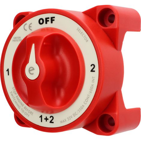 Interrupteur de déconnexion de batterie à 4 positions, interrupteur d'isolement pour coupure de courant, pour bateau, yacht ou camping-car. (1/5)