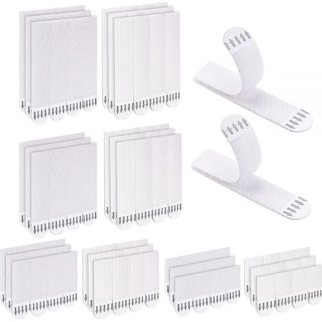 48 Paires  Languette Accroche Tableau, Accroche Tableau sans Percer, S/M/L/XL Bandes de Suspension Résistantes à l'Eau Amovibles Fixations pour Accrocher des Cadres, Accrocher Décos de Noël (1/5)