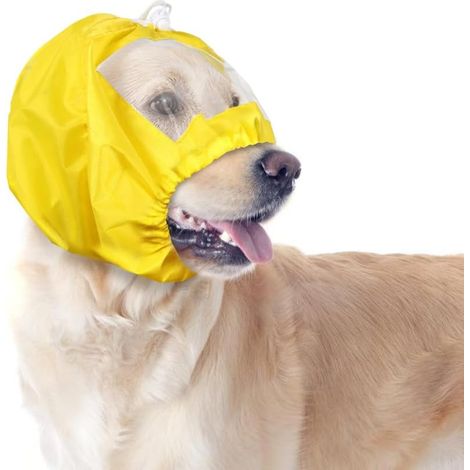 Bonnet de Bain pour Chien,Couvre-Oreilles Réglables et Imperméables pour Le Toilettage,Lavage,Pluie,Natation et Le Bain