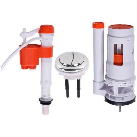 Accessoires de réservoir de toilette série monobloc à économie d'eau ensemble de boursouflure bouton de soupape de vidange de soupape d'admission d'eau à haute pression (1/5)