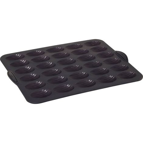 5five - Moule en Silicone Silitop pour 30 Muffins, Noir et Rouge