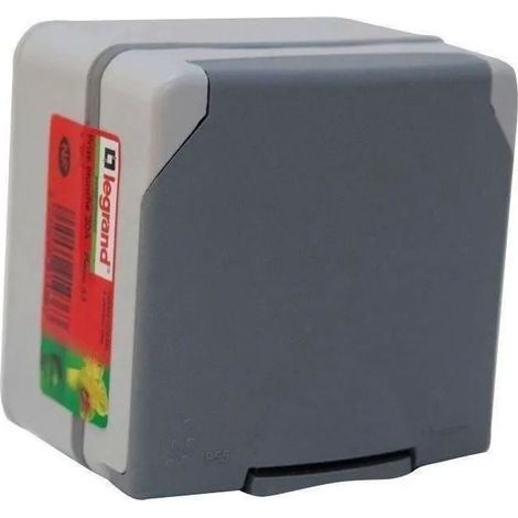 Legrand Plexo presa elettrica impermeabile grigia per esterni