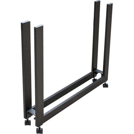 Sistema di supporto a staffe in metallo con i due sostegni laterali per piani a folding
