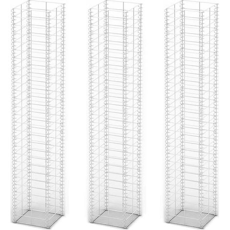 Maison Exclusive - Gabionen-Set 3-tlg. Verzinkter Draht 25×25×150 (1/4)
