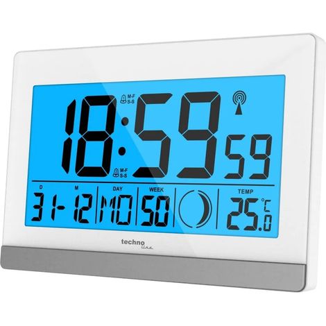Réveil Technoline WS 8056 Blanc (1/2)