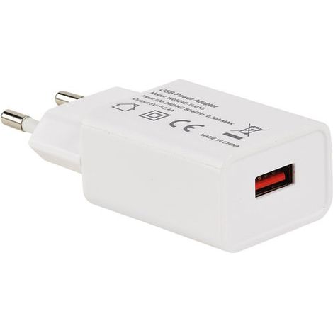 Erard - adattatore di caricatore usb a 5v/2.4a bianco - 728202 - 3700117282029