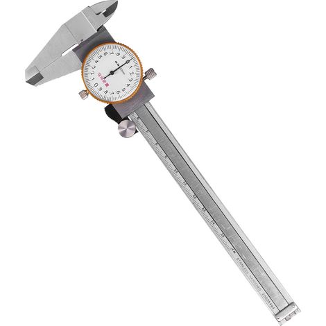 Messschieber aus Edelstahl, stoßfest, 0–150 mm, Nonius-Messlehre, Auflösung 0,02 mm (1/5)
