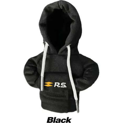 (Noir) Cache-pommeau de levier de vitesse pour Renault RS, Clio Scenic, Logan, Megane, Koleos et Sandero. (1/4)