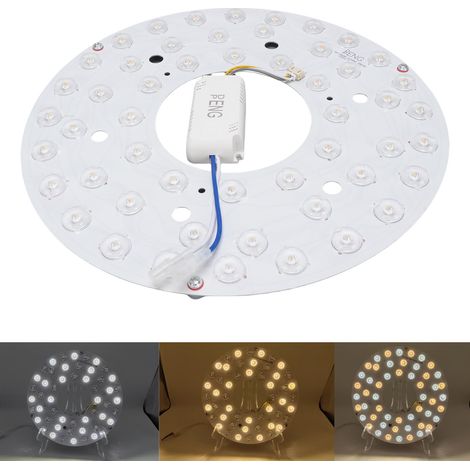 Panel de repuesto para ventilador de techo magnético de 270 mm con luz, 3CCT (3000K, 4200K, 6500K), regulable, kit de adaptación LED de 24W. (1/5)