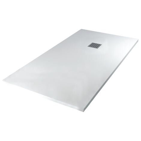 Receveur de douche résine de synthèse Mina blanc 90x180 (1/2)