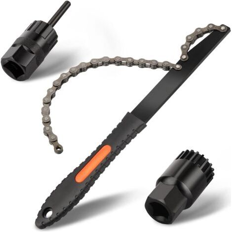Werkzeugset zum Entfernen von Fahrradkassetten, Kettenpeitschen-Set für Shimano/SRAM/SunRace/SunTour/Chris King, geeignet für 8-, 9-, 10- und 11-fach-Ketten