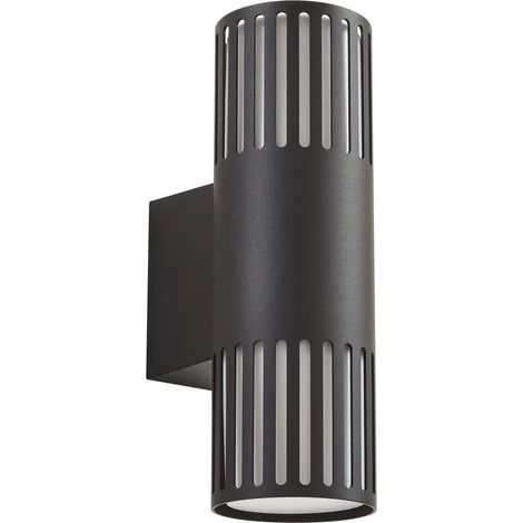 [GEBRAUCHT] B-Ware Lindby Lurinda Außenwandleuchte Außenlampe Wandlampe Schwarz 2 Flammig ø 10 Cm