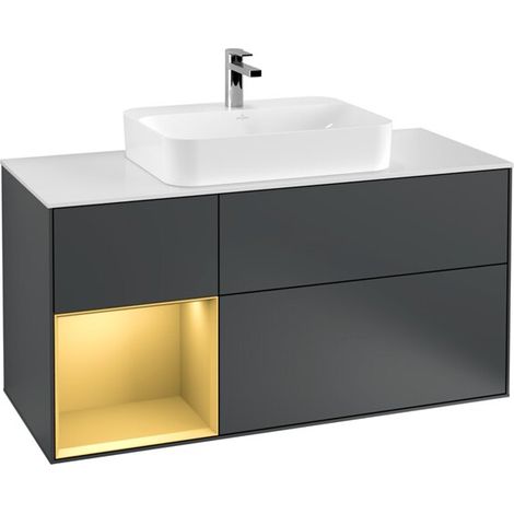 Villeroy & Boch F411HFHG Meuble sous-lavabo Finion F41 (1/2)