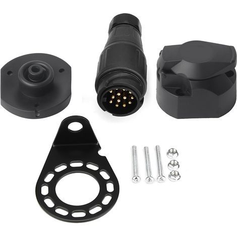 12V 13Pin prise de remorque prise connecteur adaptateur support pour remorque caravane remorquage barre d'attelage (1/5)