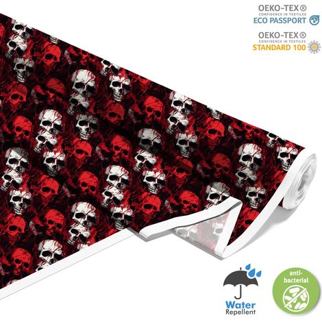 TESSUTI DECORATIVI PER ESTERNI OXFORD - Motivo Teschio I DX4651 (1/5)