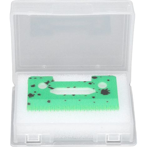 Lame de tondeuse cheveux professionnelle céramique verte, accessoire remplacement coupe-cheveux maison, pièce de rechange. (1/5)
