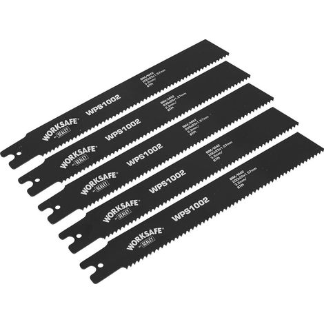 Sealey Worksafe&reg Pipe Saw Blade 200 x 25 x 1.7mm 8tpi - Pack of 5 WPS1002 (1/3)