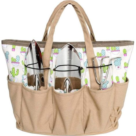 Kaki Multi Pocket Tote Garden Tool Bag Organisateur d'outils de jardinage et sac fourre-tout de jardinage (1/5)