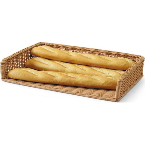 Corbeille de présentation pour baguettes et pain en polyrotin 595 x 395 x 105 mm