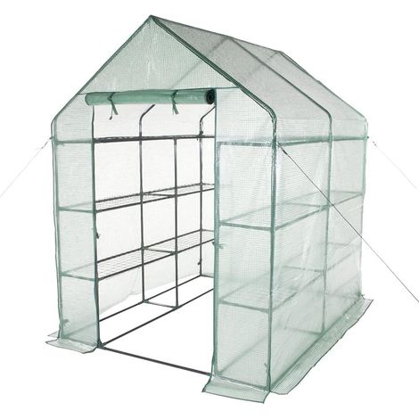 Serra da balcone "Multiripiano" per piante in filo zincato con 6 ripiani (1/5)