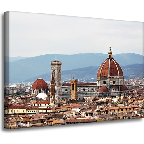 Leinwandgemälde Architektur von Florenz 70 x 50 cm
