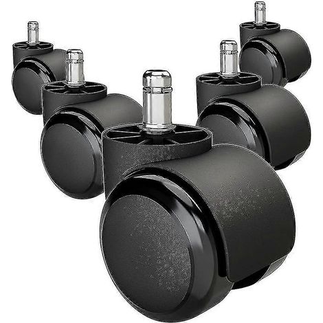Bürostuhlrollen, Ersatzrollen, 5er-Pack, Schwerlast-Ersatzrollen (1/5)