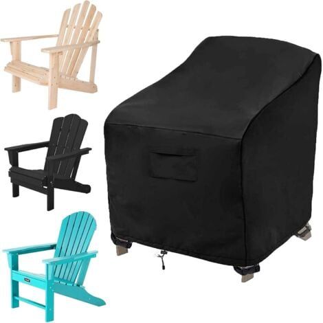Housse de chaise de jardin, Housse de Protection pour Chaise, Housse Fauteuil Jardin Exterieur, Protecteur de Chaise en Tissu Oxford 2100d, Imperméable, Coupe-Vent, Résistant au Froid (1/5)